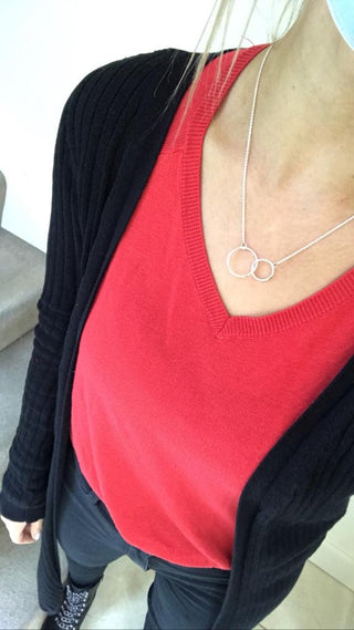 Tadgh Óg Silver Double Circle Pendant