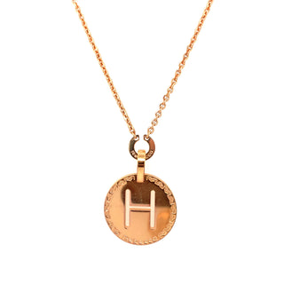 Rebecca Rose Letter H Charm Necklace