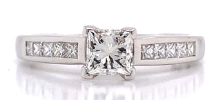 Honor - 18ct White Gold Princess Cut Earth Grown Diamond Engagement Ring