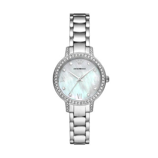 Emporio Armani Ladies Silver Cleo Watch