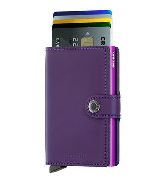 Secrid Miniwallet Matte dark purple-fuchsia