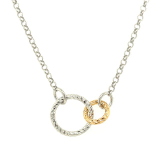 Fraboso Double Circle with Gold Necklace
