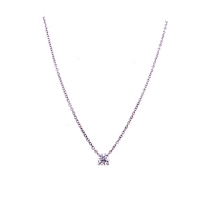 18ct White Gold 0.46ct Earth Grown Floating Diamond Pendant