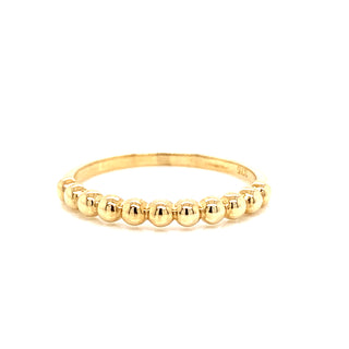 9ct Gold Dotted Band