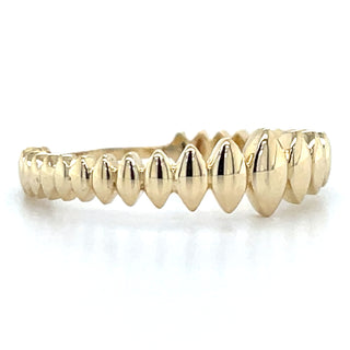 9ct Yellow Gold Tapered Spike Ring