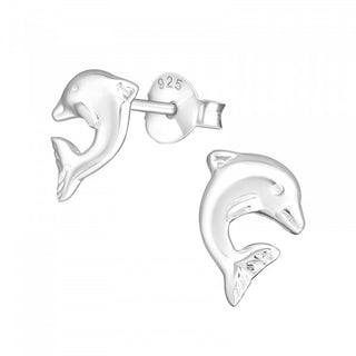 Childrens Sterling Silver Dolphin Earrings