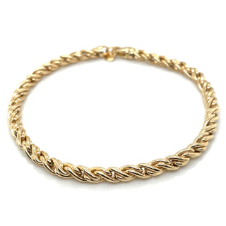 9ct Yellow Gold Rope Style Bracelet