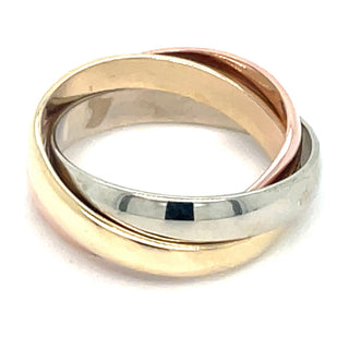 Vintage 9ct Gold Russian Wedding Ring