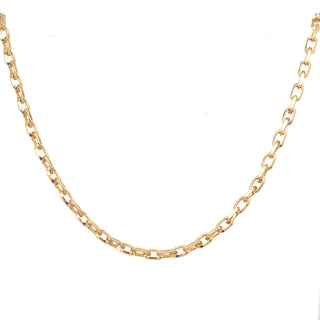 Vintage 9ct Yellow Gold Anchor Link 18” Necklace