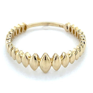 9ct Yellow Gold Tapered Spike Ring
