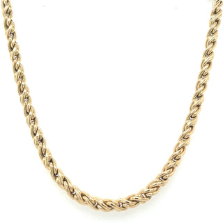 9ct Yellow Gold Rope Style Necklace