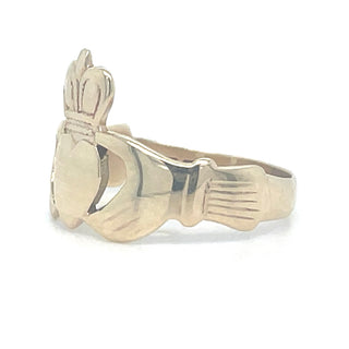 Vintage 9ct Yellow Gold Claddagh Ring