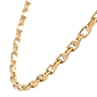 Vintage 9ct Yellow Gold Anchor Link 18” Necklace