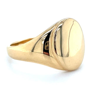 Tadgh Óg 18ct Yellow Gold Oval Signet Ring