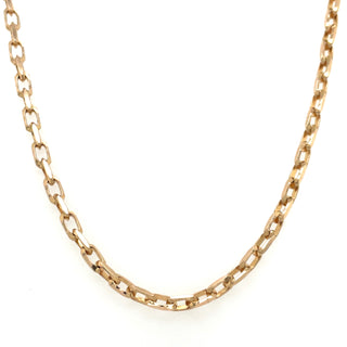 Vintage 9ct Yellow Gold 28” Link Necklace