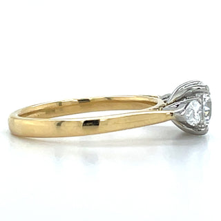 Bonnie - 18ct Yellow Gold 1.48ct Laboratory Grown Round and Pear Three Stone Diamond Engagement Ring