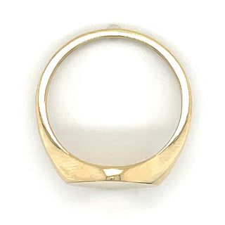 9ct Yellow Gold Diamond Shaped Signet Ring
