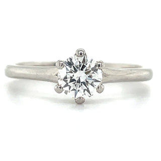 Jessie - Platinum 6 Claw .50ct Solitaire Earth Grown Diamond Engagement Ring