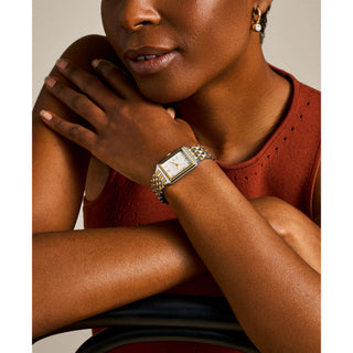 Fossil Raquel Three-Hand Date Two-Tone Stainless Steel Ladies Watch