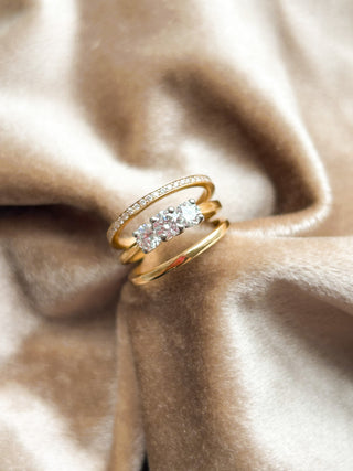 Farrah-18ct Yellow Gold 1.22ct Three Stone Diamond Ring
