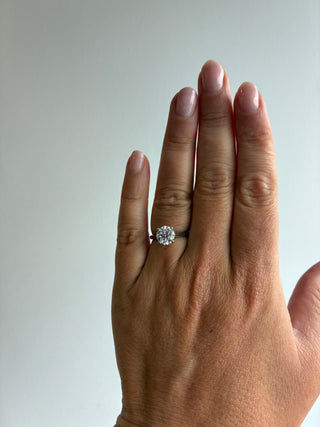 Amaris - 18ct Yellow Gold 2.01ct Laboratory Grown Four Claw Round Brilliant Diamond Solitaire Engagement Ring