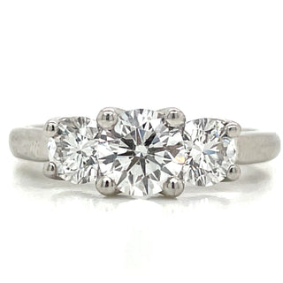 Niamh - Platinum Three Stone 1.30ct Diamond Engagement Ring