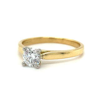 Julianna - 18ct Yellow Gold 0.56ct Lab Grown Round Brilliant Solitaire