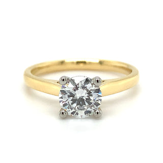 Julianna - 18ct Yellow Gold 1.04ct Lab Grown Round Brilliant Solitaire