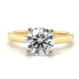 Julianna - 18ct Yellow Gold 1.5ct Lab Grown Round Brilliant Solitaire