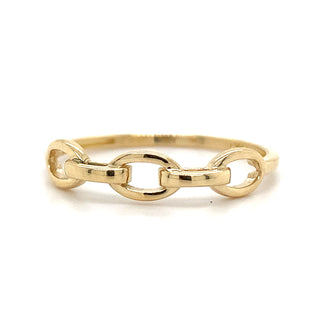 9ct Yellow Gold Open Link Ring