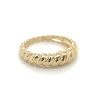 9ct Yellow Gold Nonstop Twisted Ring