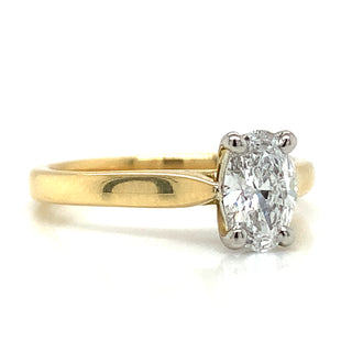 Emma - 18ct Yellow Gold 0.72ct Laboratory Grown Oval Diamond Ring