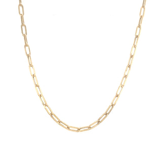 9ct Yellow Gold Small Paper Chain Necklace