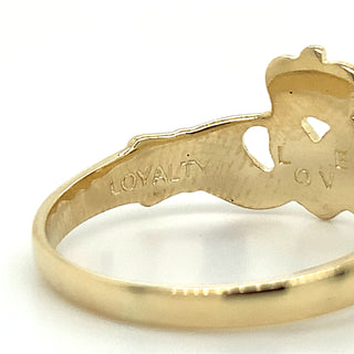 10ct Yellow Gold  Claddagh Ring