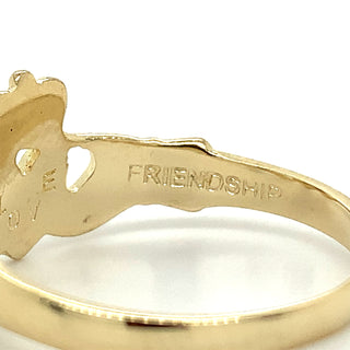 10ct Yellow Gold  Claddagh Ring