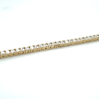9ct Yellow Gold 3ct Laboratory Grown Diamond Tennis Bracelet