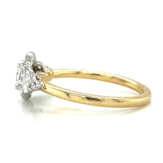 Eleanor - 18ct Yellow Gold 0.55ct Oval Halo Earth Grown Diamond Ring