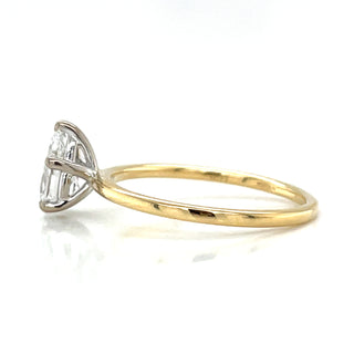 Ayla .70ct Pear 18ct Gold Lab Grown Solitaire