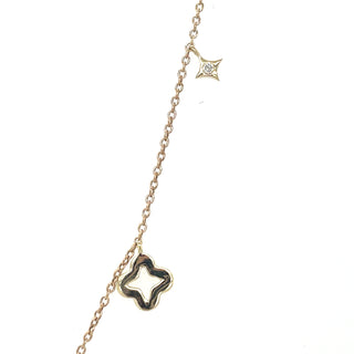 9ct Yellow Gold Stars of the Night Diamond Necklace