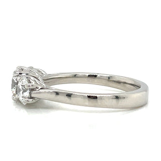 Johanna - Platinum 1.58ct Laboratory Grown Three Stone Diamond Ring