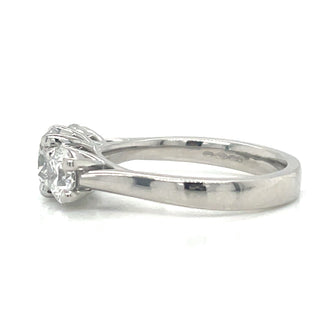 Johanna - Platinum 2.08ct Laboratory Grown Three Stone Diamond Ring