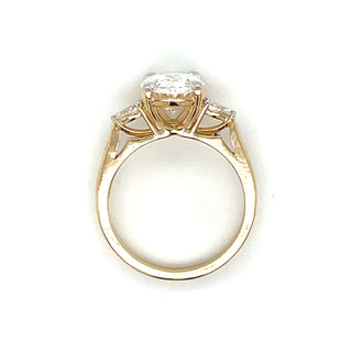 Tilly - 14ct Yellow Gold 2.70ct Laboratory Oval Three Stone