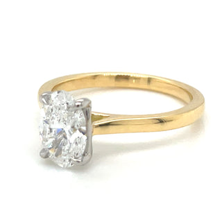 Emma - 18ct Yellow Gold 1.20ct Laboratory Grown Oval Diamond Ring