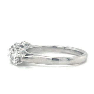 Platinum 1.22ct Laboratory Grown Five Stone Diamond Eternity Ring