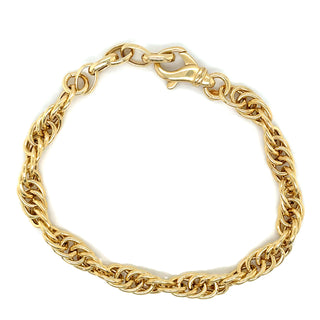 Golden Woven Link Bracelet
