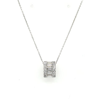 14kt White Gold 1.24ct Laboratory Grown Diamond Rondell Necklace