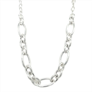 Sterling Silver Multi Oval Link Necklace