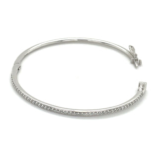 14ct White Gold 0.60ct Laboratory Grown Diamond Bangle