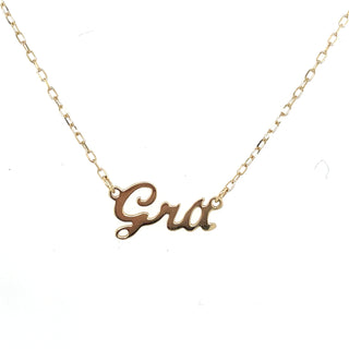 9ct Yellow Gold Grá Necklace