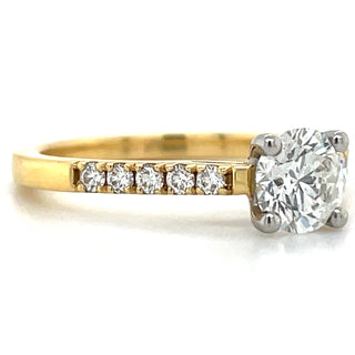 Paisley - 18ct Yellow Gold .92ct Solitaire Earth Grown Diamond Engagement Ring